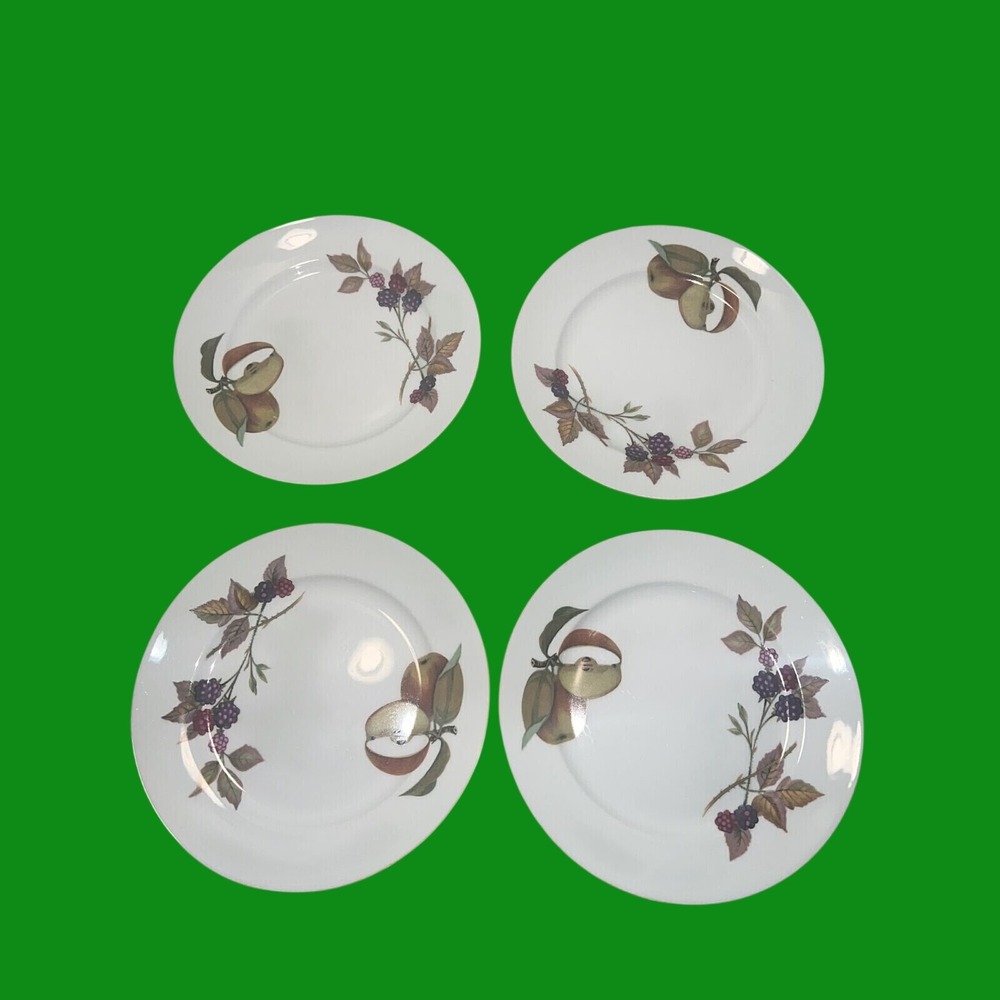 Vintage Royal Worcester EVESHAM GOLD 6.5" Bread &‎ Butter Plates (Set of 4)